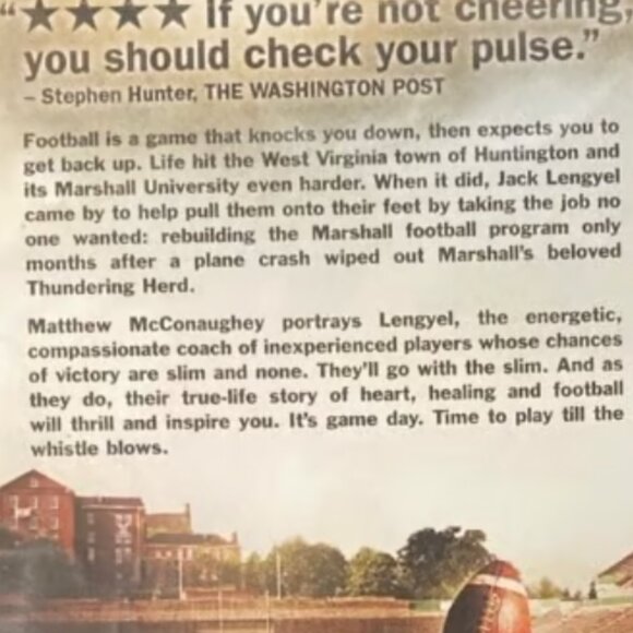 We Are Marshall. -DVD - Picture 3 of 3